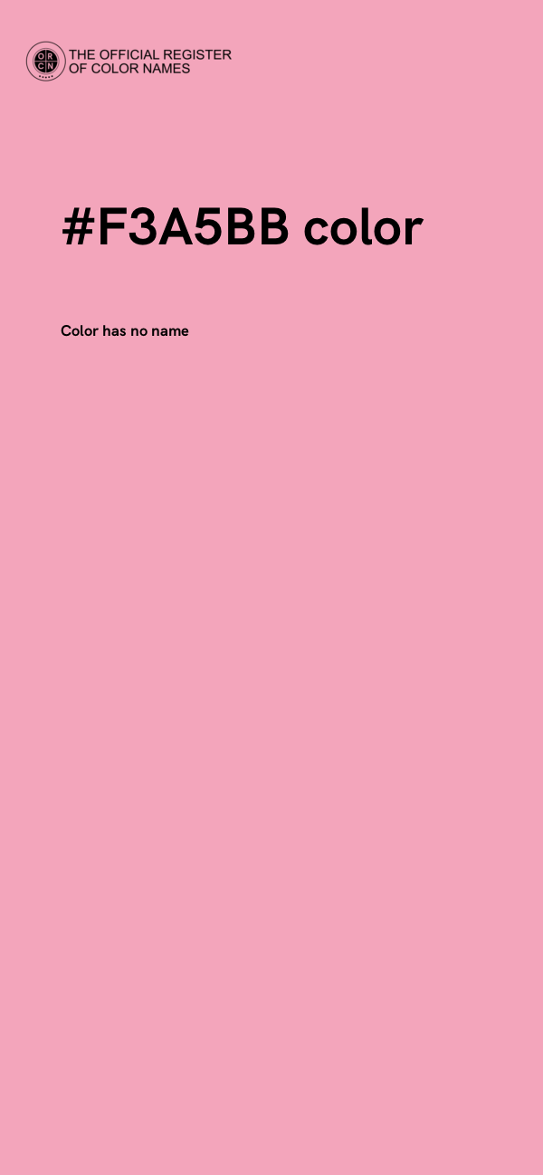 #F3A5BB color image