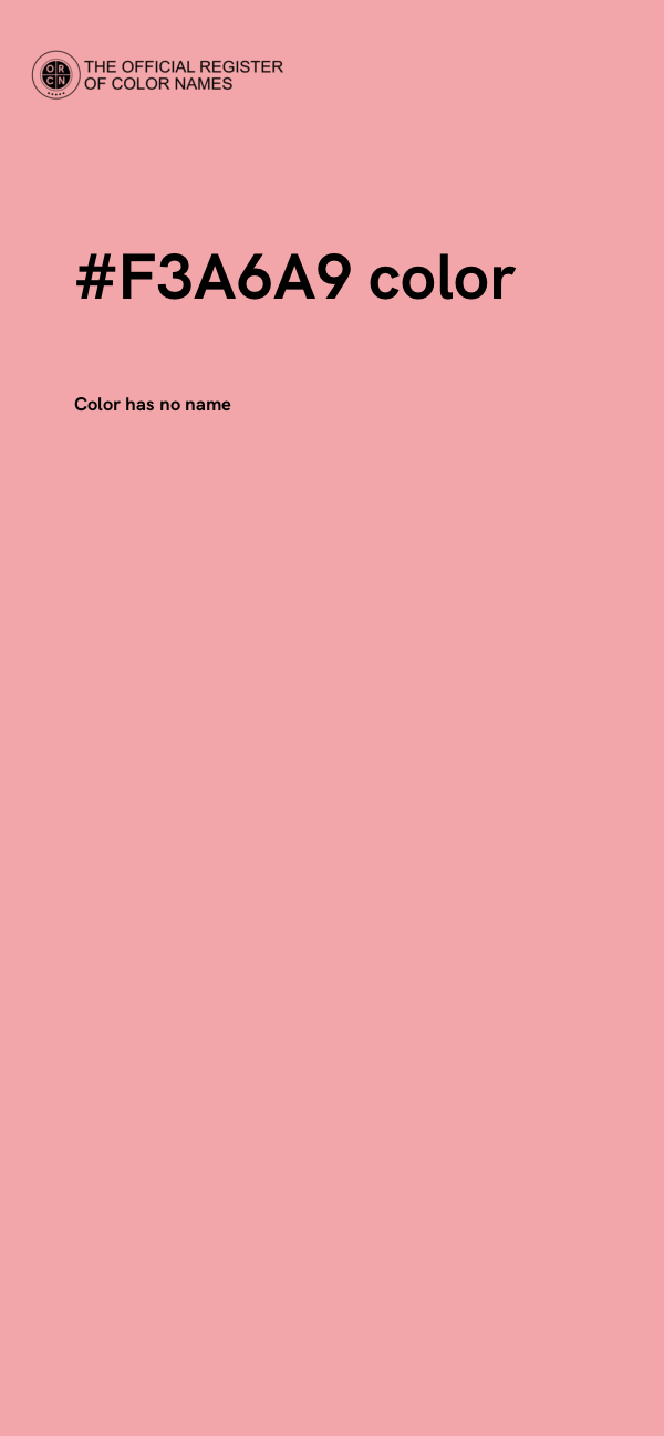 #F3A6A9 color image