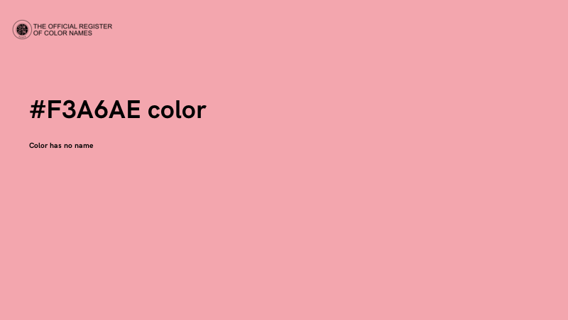 #F3A6AE color image
