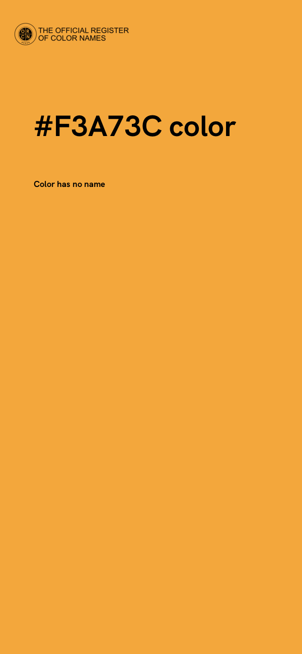 #F3A73C color image