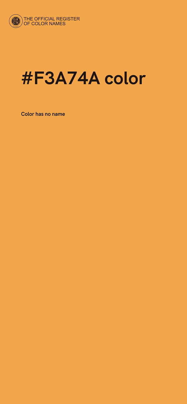 #F3A74A color image
