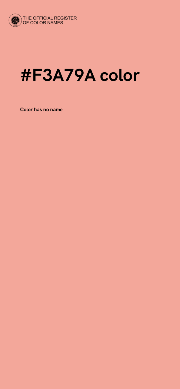 #F3A79A color image