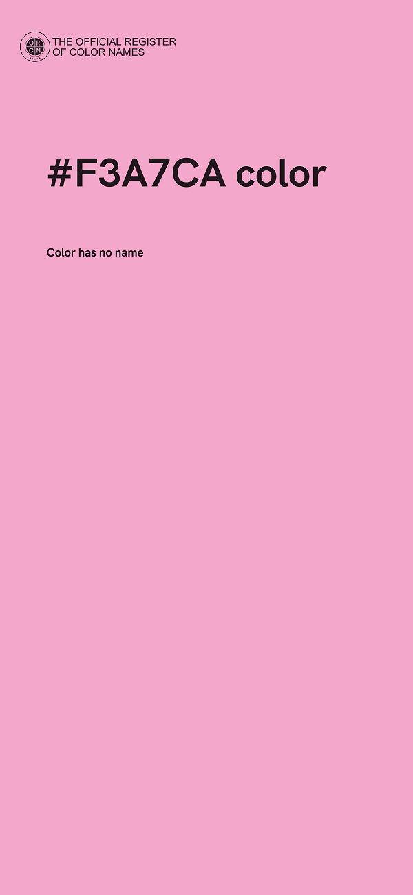 #F3A7CA color image