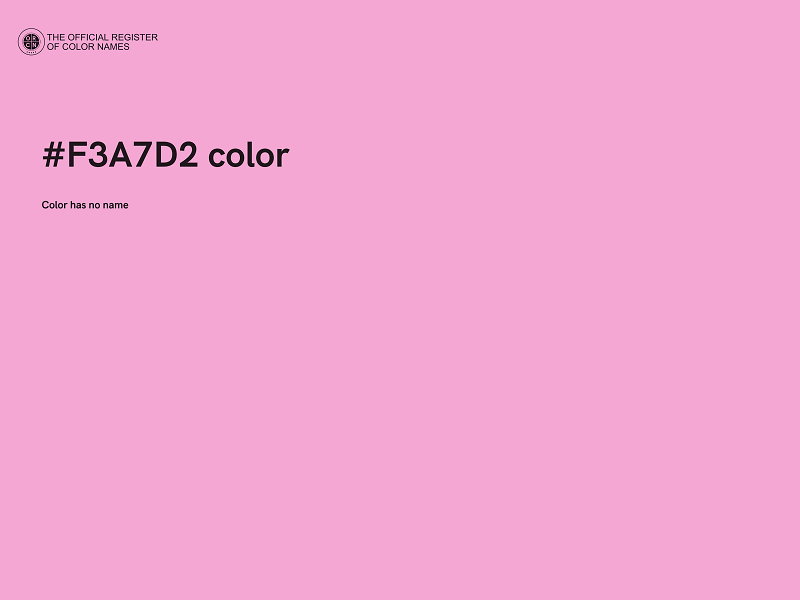 #F3A7D2 color image