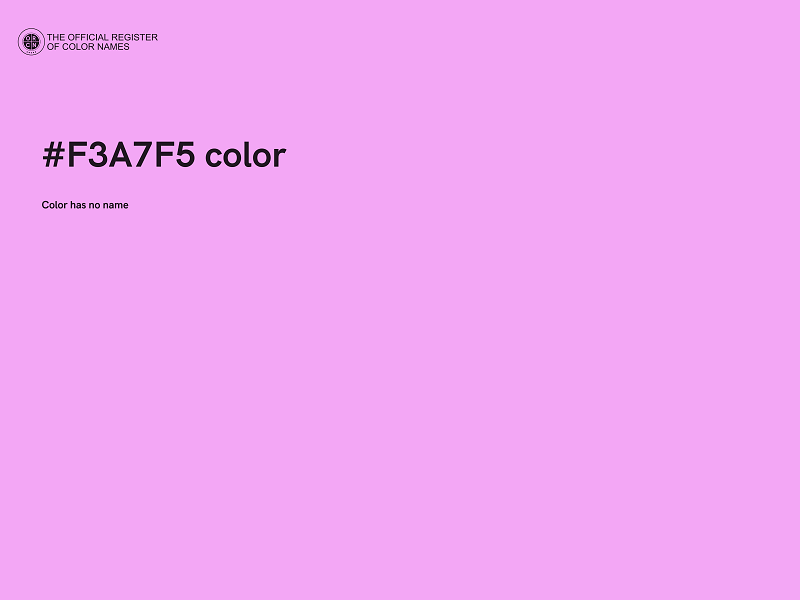 #F3A7F5 color image