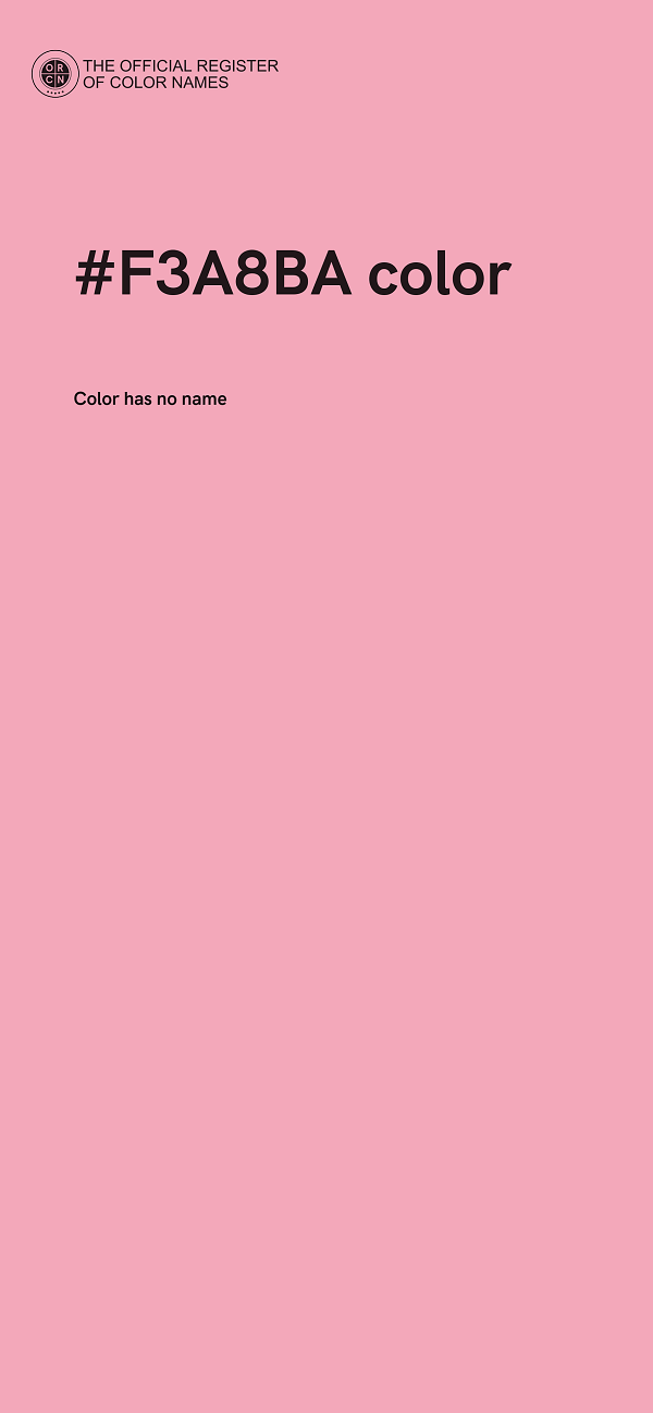 #F3A8BA color image