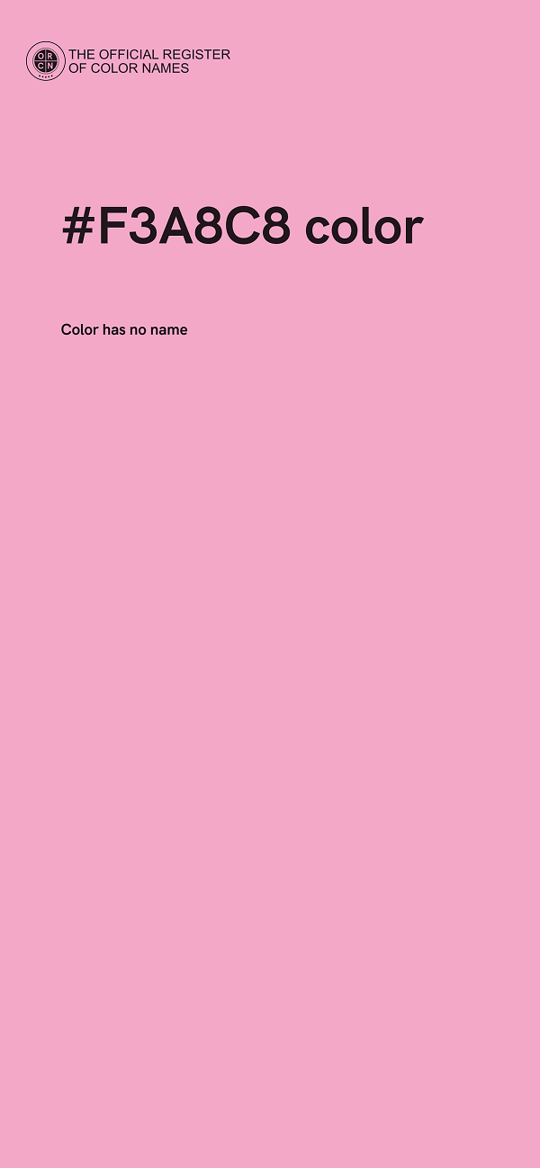 #F3A8C8 color image