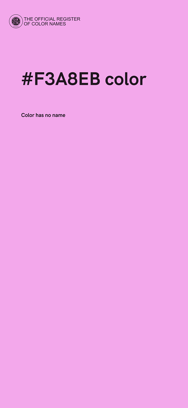 #F3A8EB color image