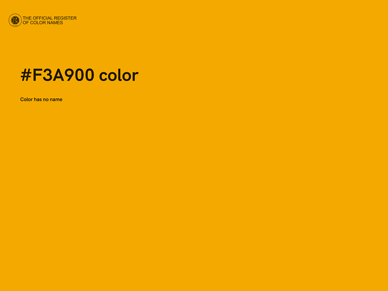 #F3A900 color image