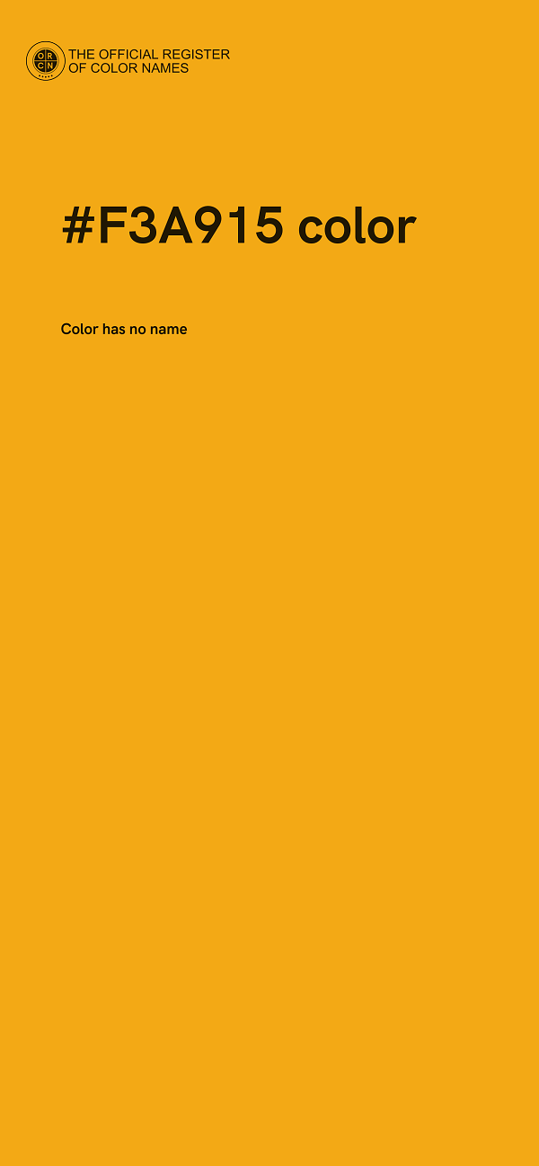 #F3A915 color image