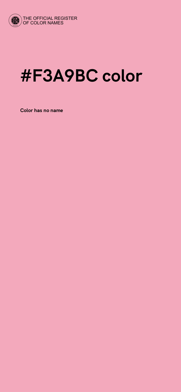 #F3A9BC color image
