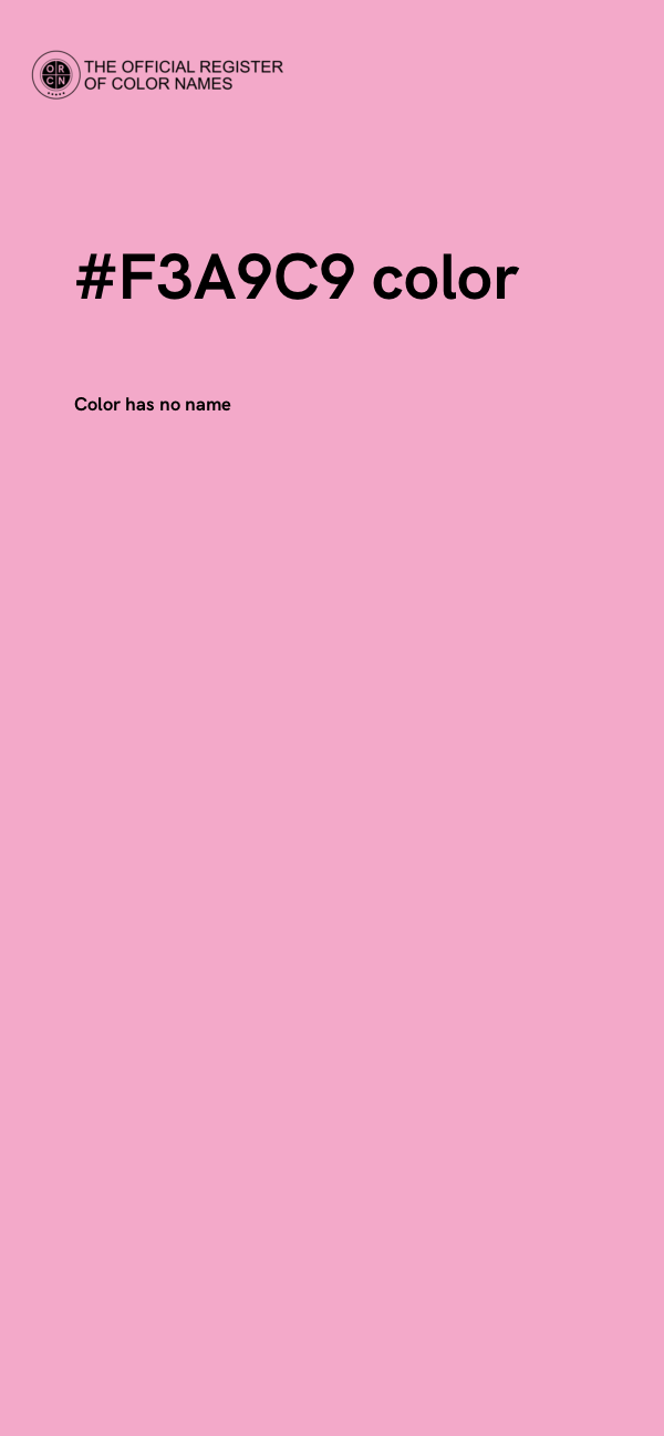#F3A9C9 color image