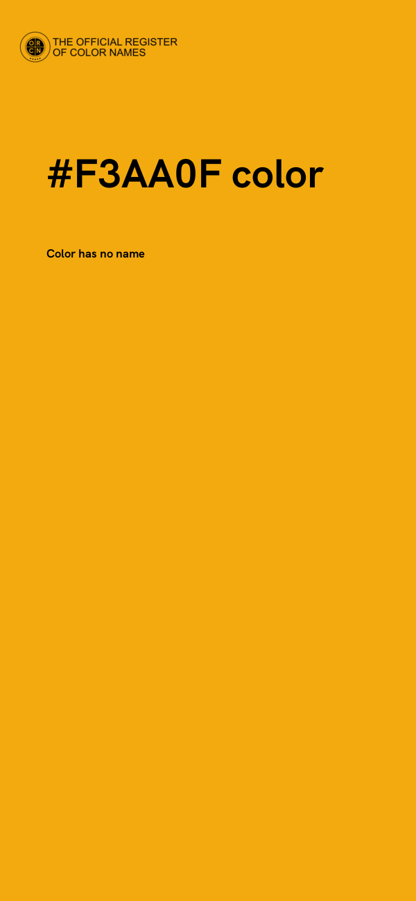 #F3AA0F color image