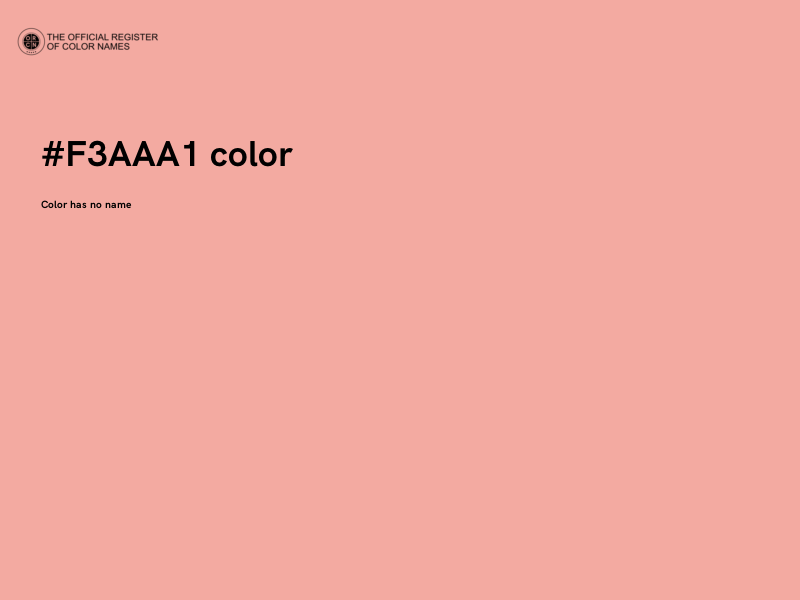 #F3AAA1 color image