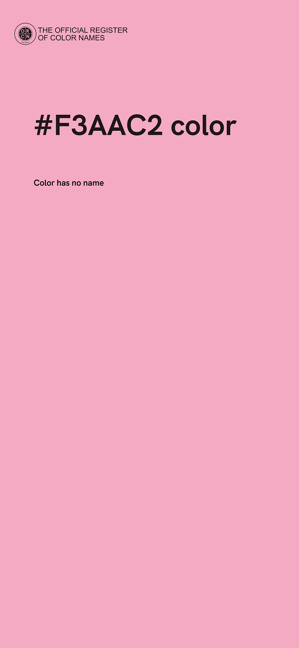 #F3AAC2 color image