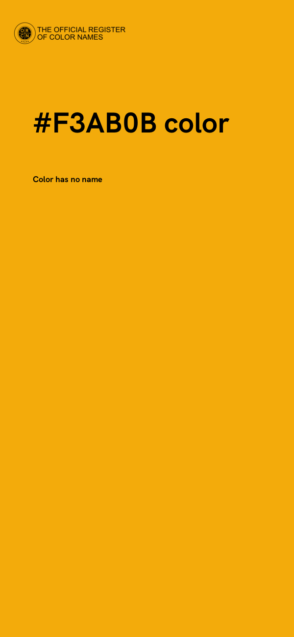 #F3AB0B color image