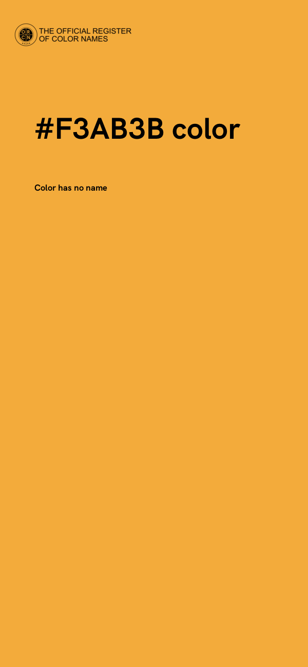 #F3AB3B color image