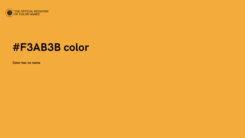 #F3AB3B color image