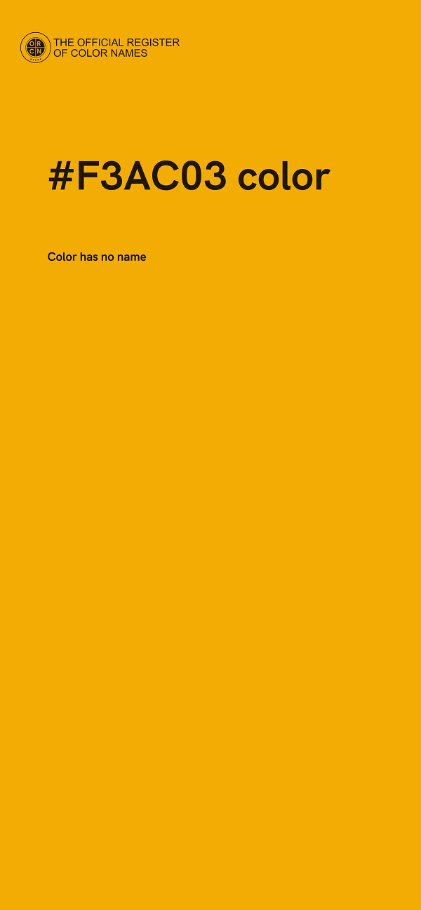 #F3AC03 color image