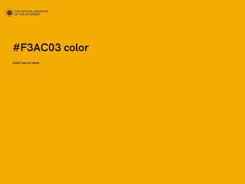 #F3AC03 color image