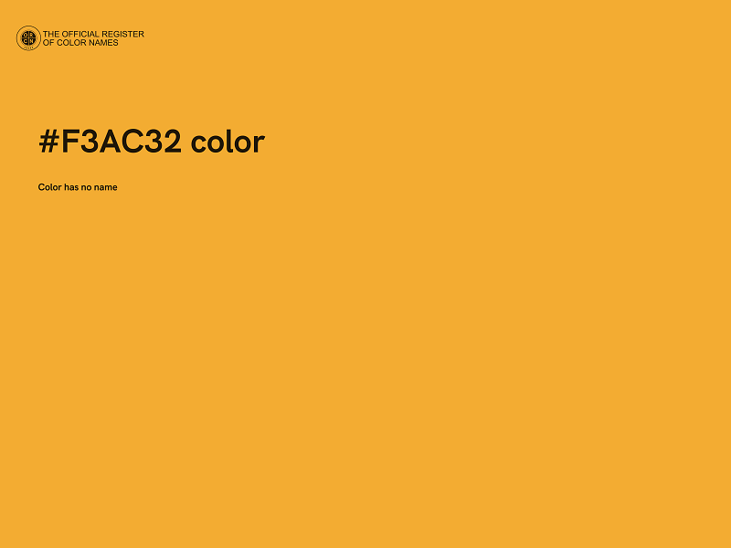 #F3AC32 color image