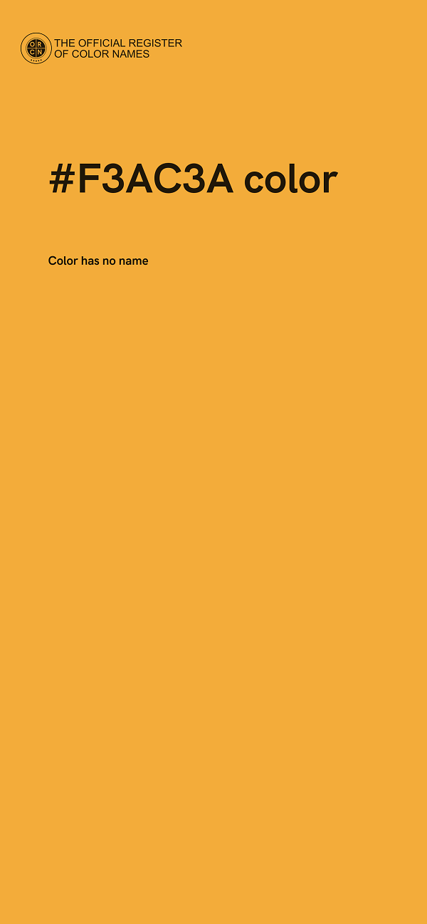 #F3AC3A color image