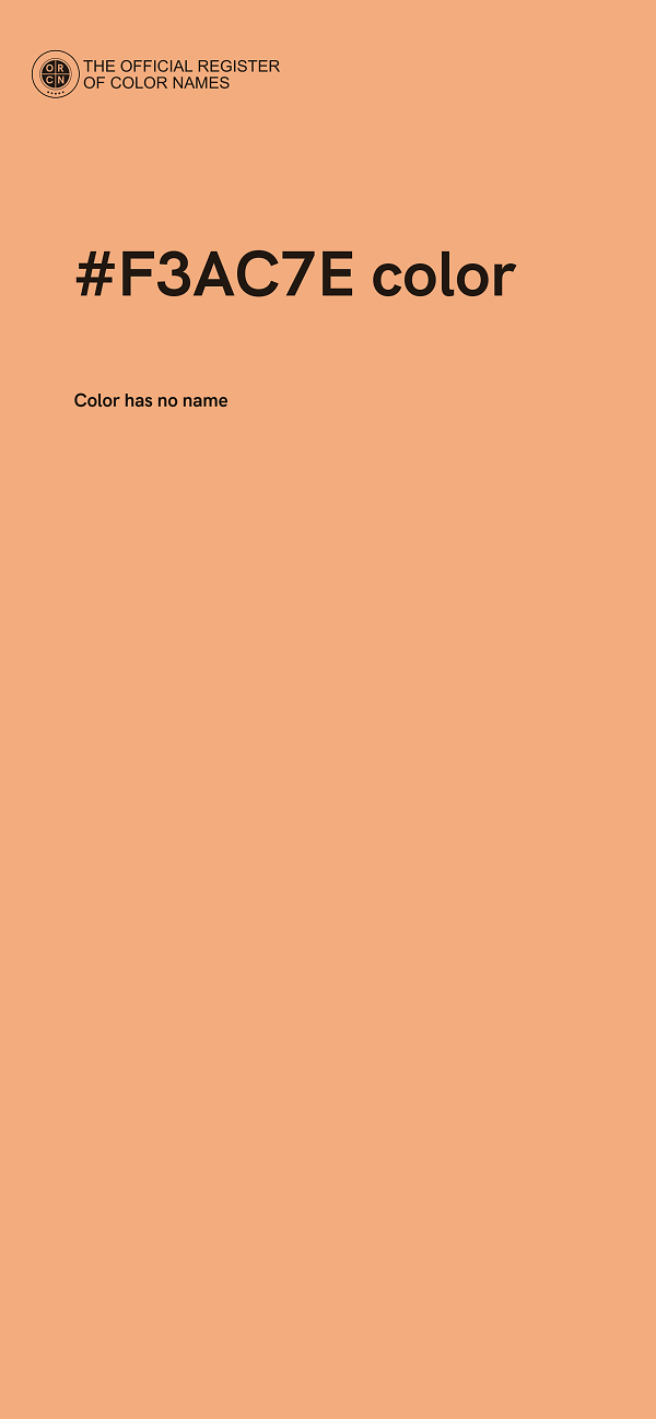 #F3AC7E color image