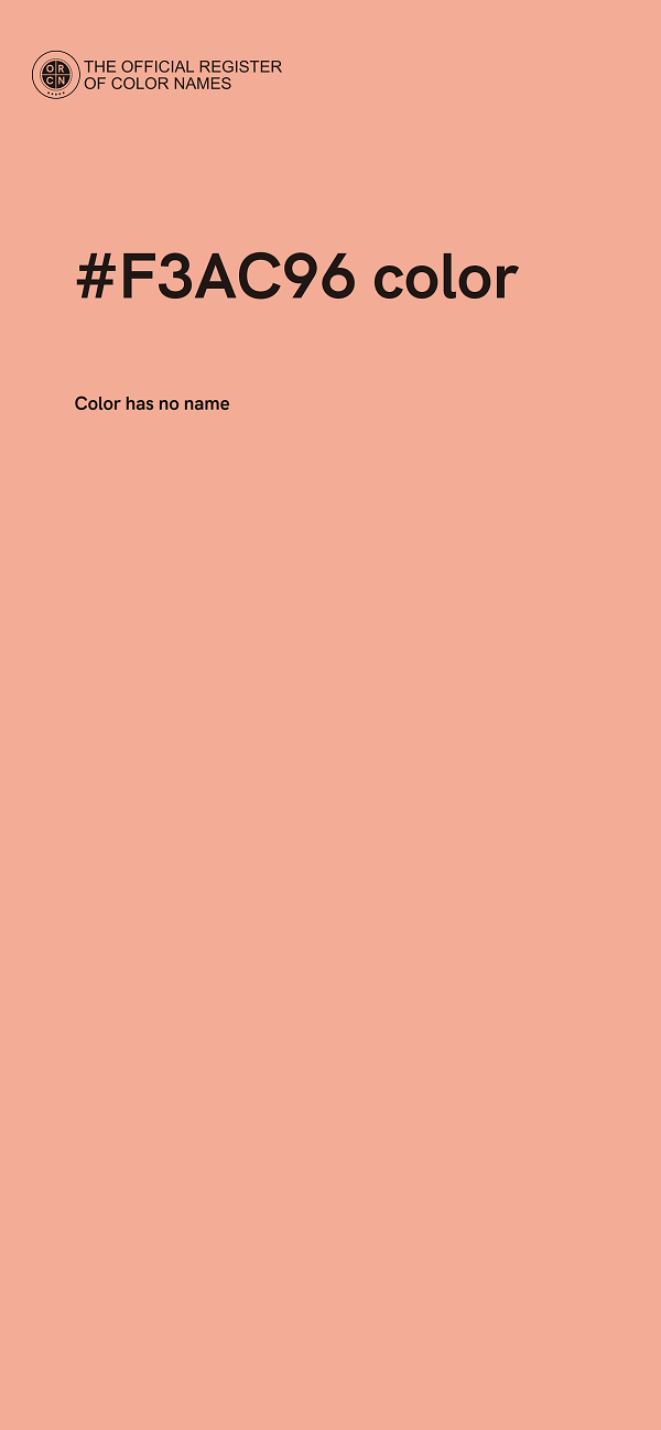 #F3AC96 color image
