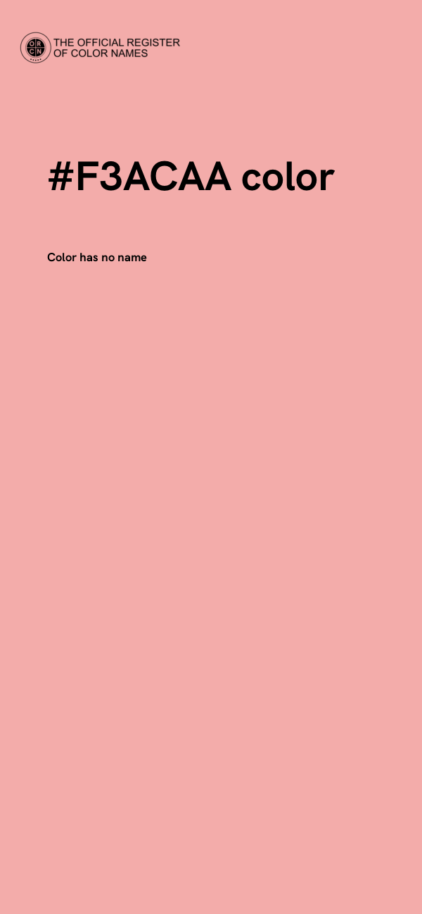 #F3ACAA color image