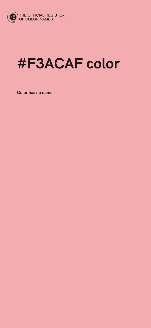 #F3ACAF color image