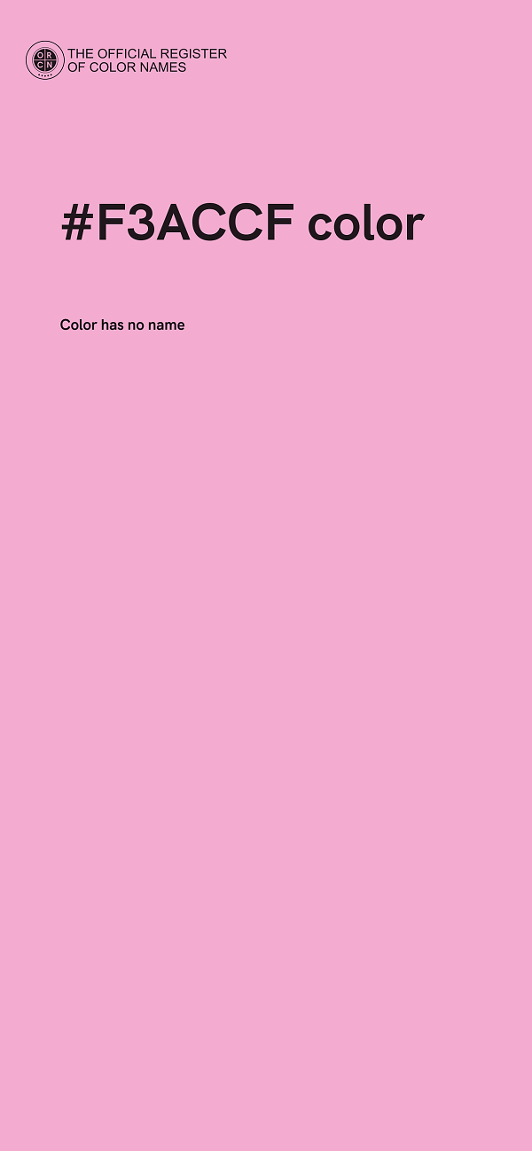 #F3ACCF color image