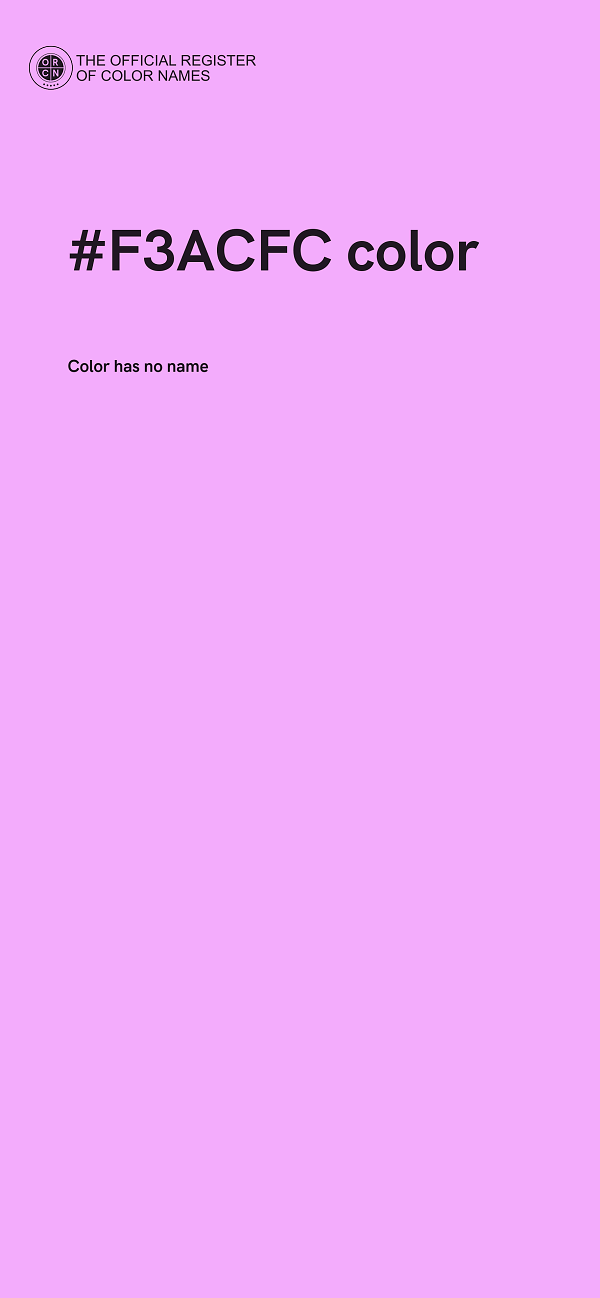 #F3ACFC color image
