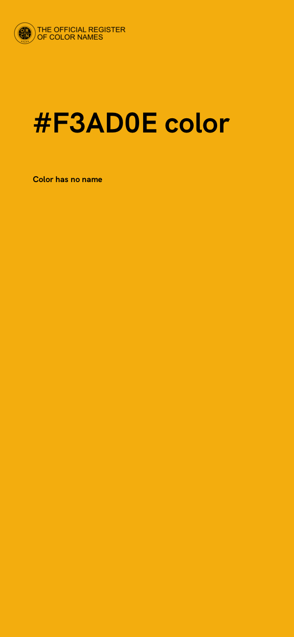 #F3AD0E color image
