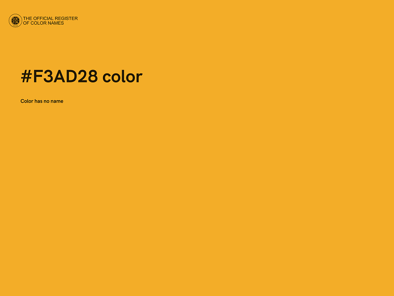 #F3AD28 color image