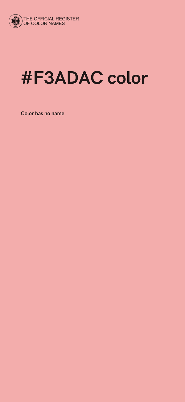 #F3ADAC color image
