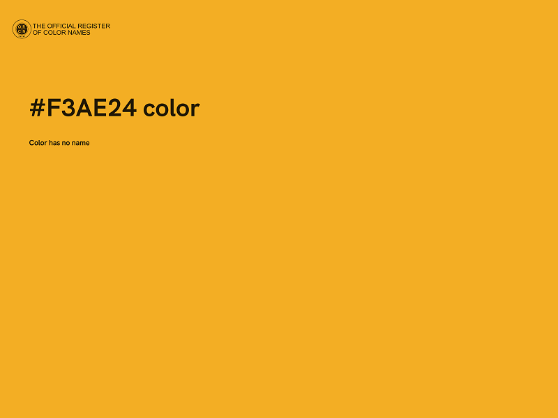 #F3AE24 color image