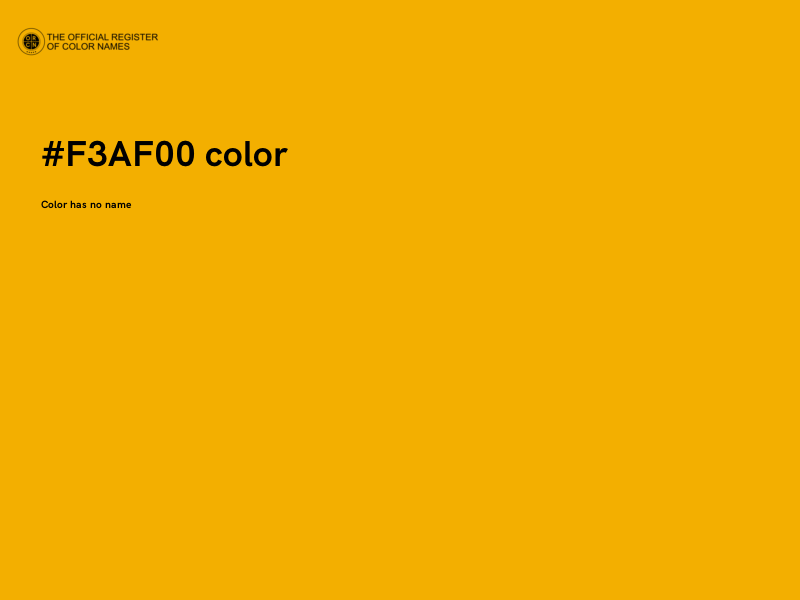 #F3AF00 color image