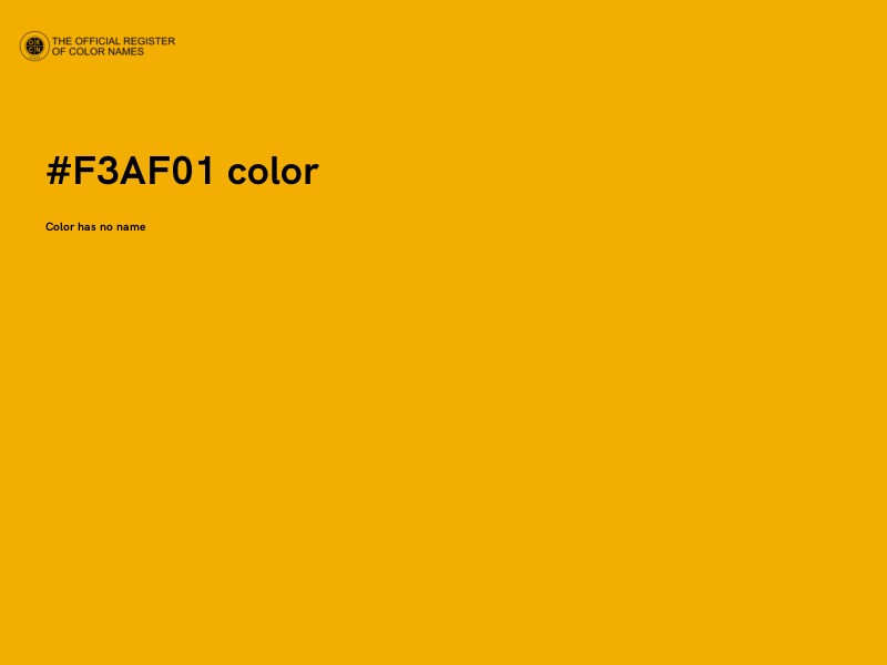 #F3AF01 color image