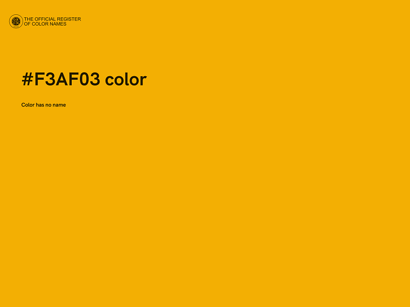 #F3AF03 color image