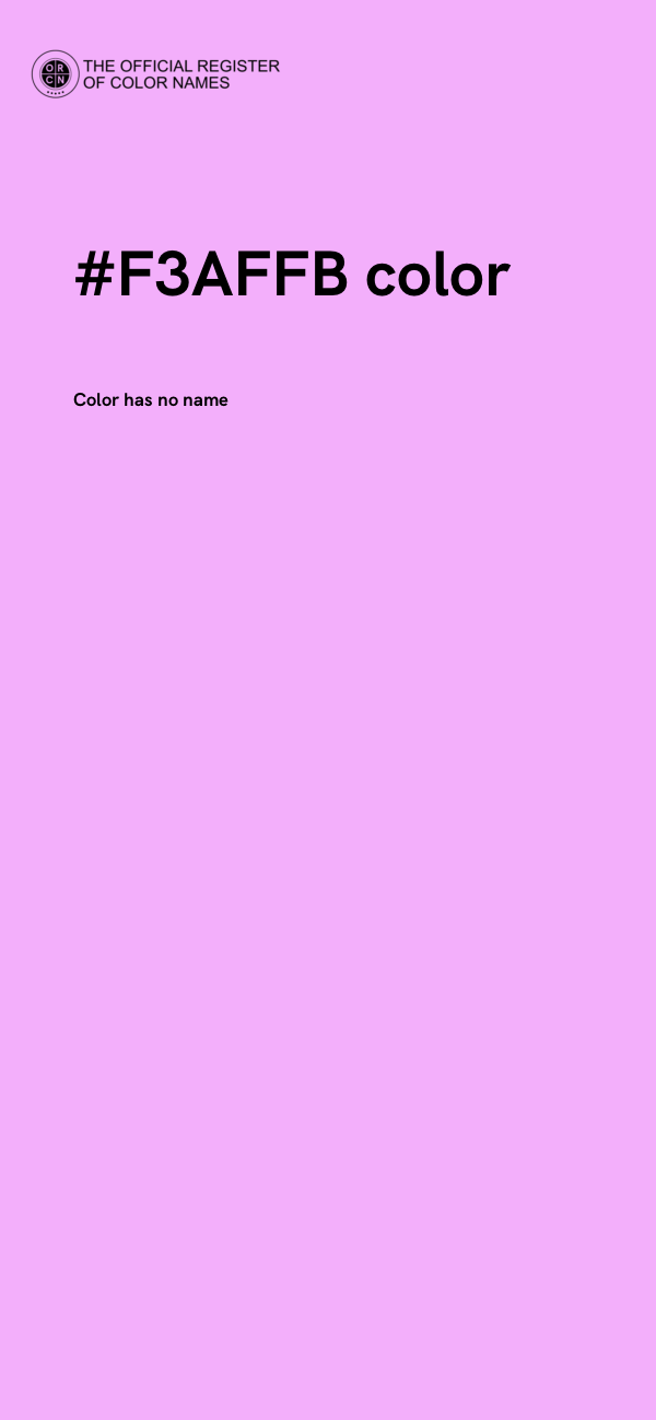 #F3AFFB color image