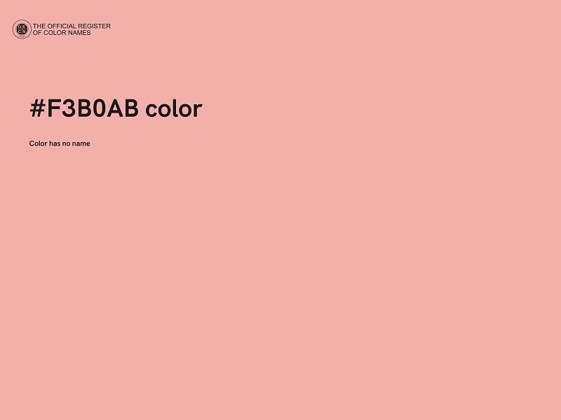 #F3B0AB color image