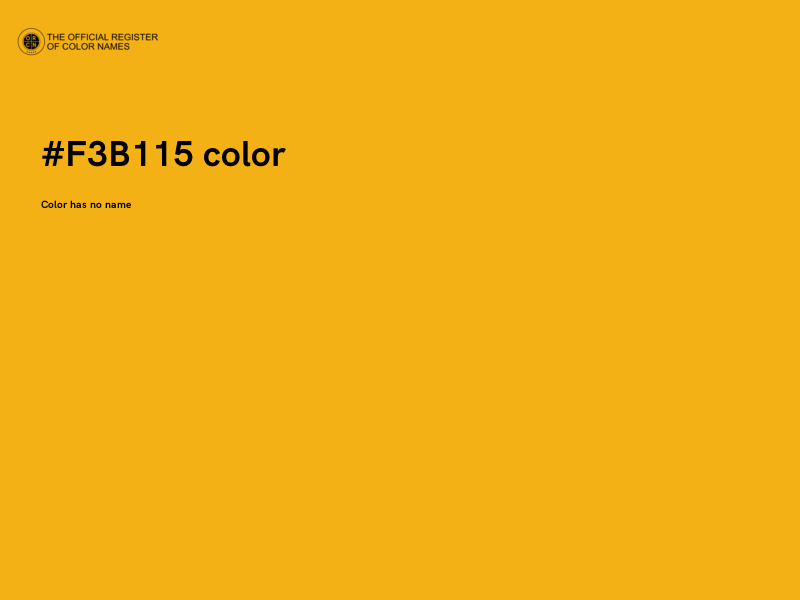 #F3B115 color image
