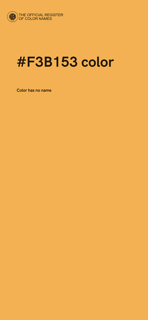 #F3B153 color image