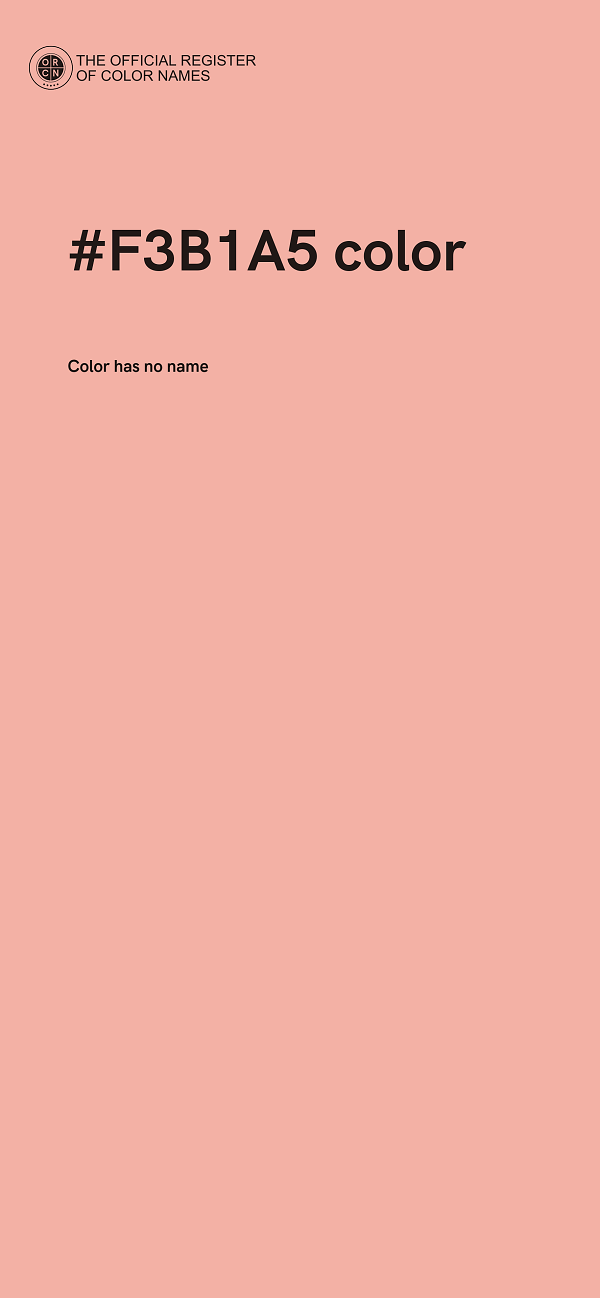 #F3B1A5 color image