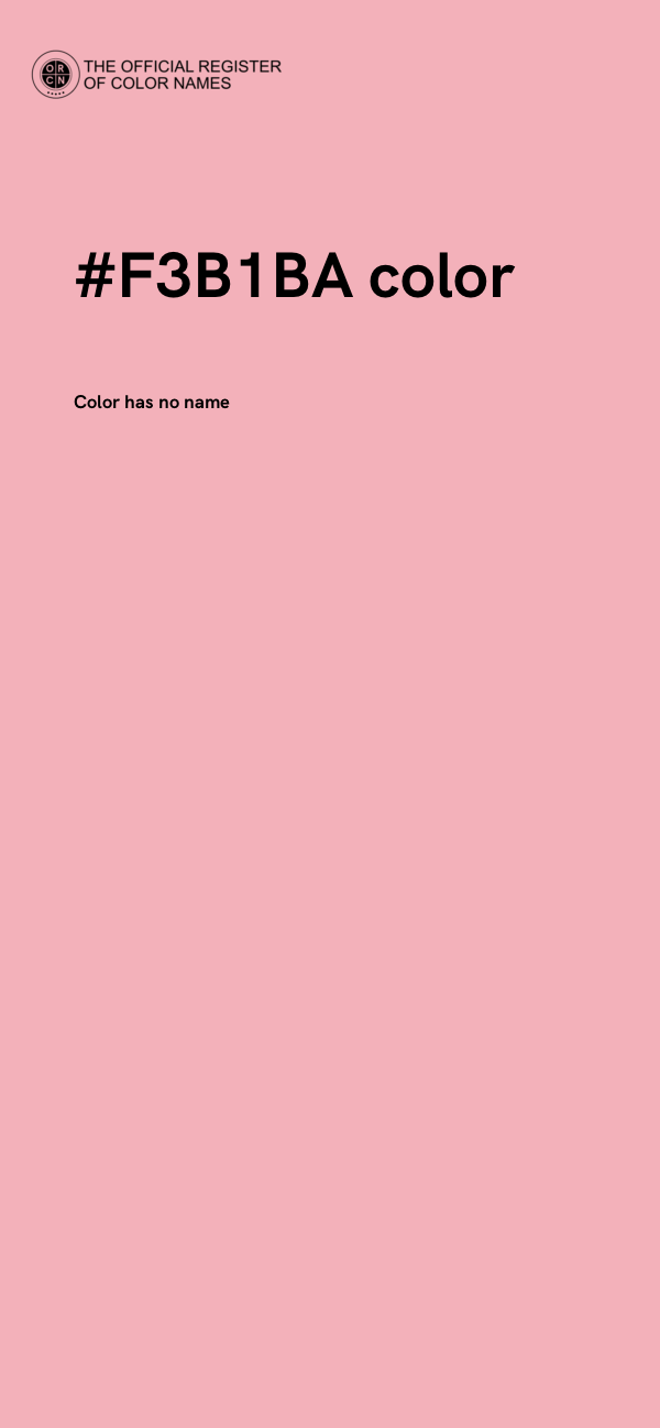 #F3B1BA color image