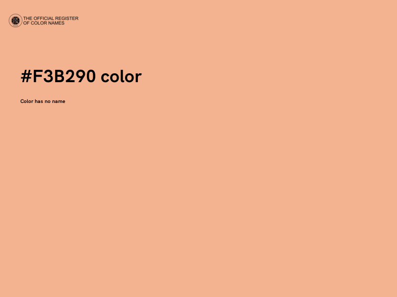 #F3B290 color image
