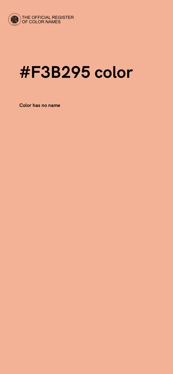#F3B295 color image