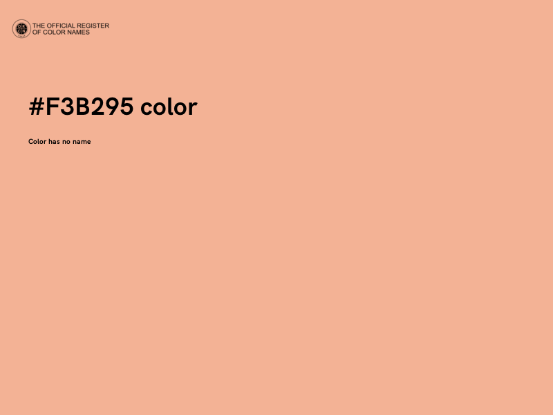 #F3B295 color image