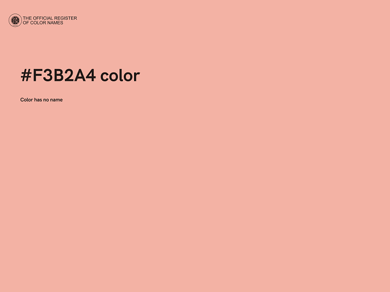 #F3B2A4 color image