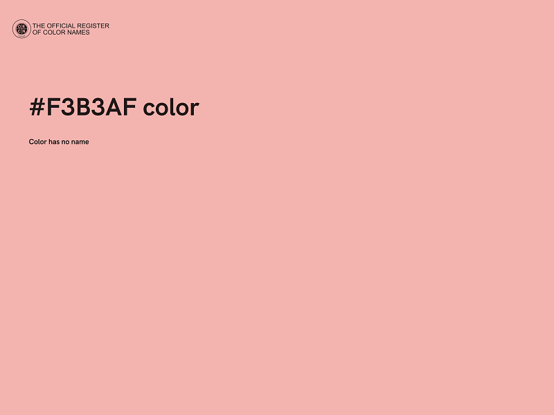 #F3B3AF color image